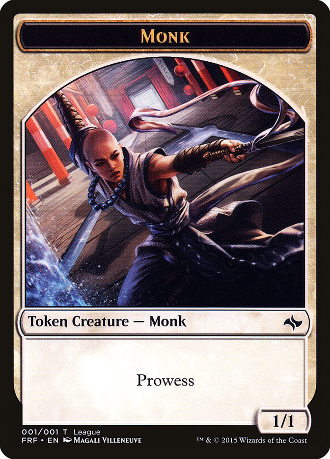 Monk Token [League Tokens 2015] | Boutique FDB TCG