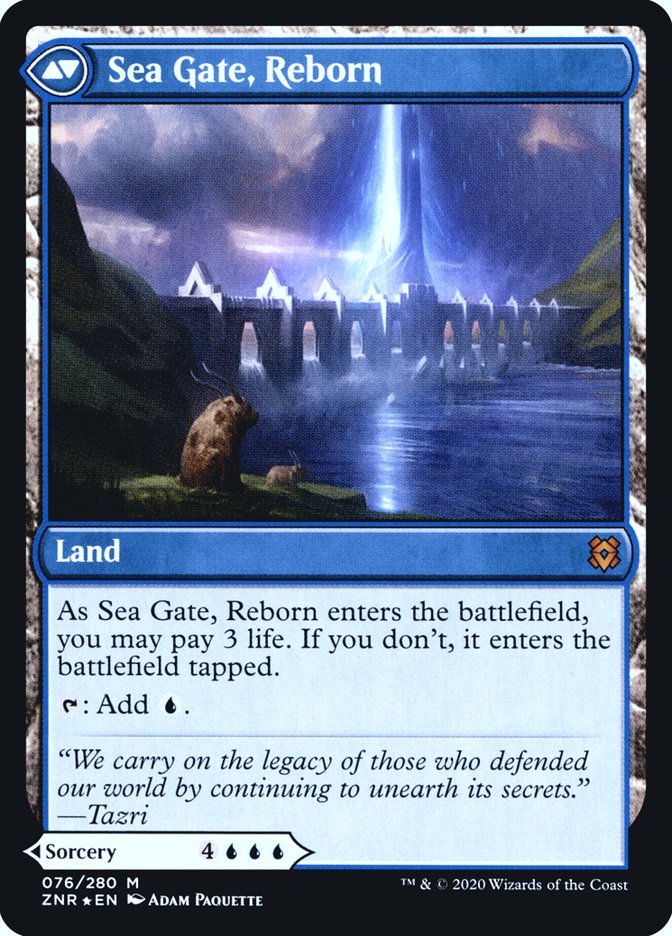 Sea Gate Restoration // Sea Gate, Reborn [Zendikar Rising Prerelease Promos] | Boutique FDB TCG