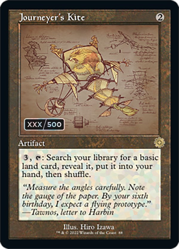 Journeyer's Kite (Retro Schematic) (Serialized) [The Brothers' War Retro Artifacts] | Boutique FDB TCG