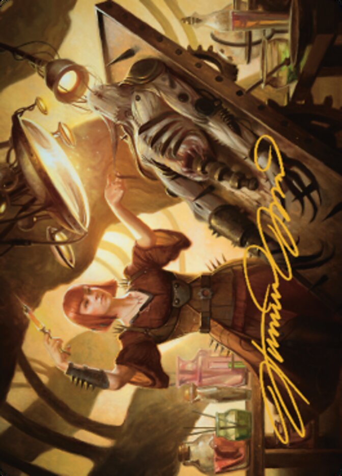 Ashnod, Flesh Mechanist Art Card (Gold-Stamped Signature) [The Brothers' War Art Series] | Boutique FDB TCG