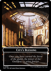 City's Blessing // Human Soldier Double-Sided Token [Murders at Karlov Manor Commander Tokens] | Boutique FDB TCG