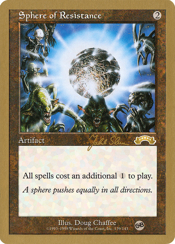 Sphere of Resistance (Jakub Slemr) (SB) [World Championship Decks 1999] | Boutique FDB TCG