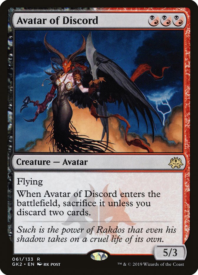 Avatar of Discord [Ravnica Allegiance Guild Kit] | Boutique FDB TCG