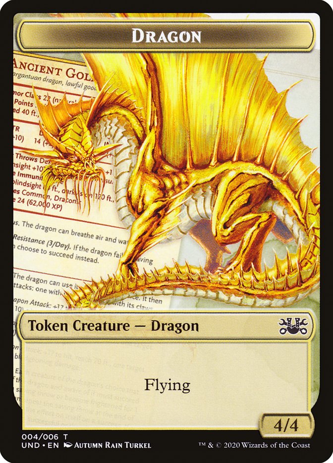 Beeble // Dragon Double-Sided Token [Unsanctioned Tokens] | Boutique FDB TCG