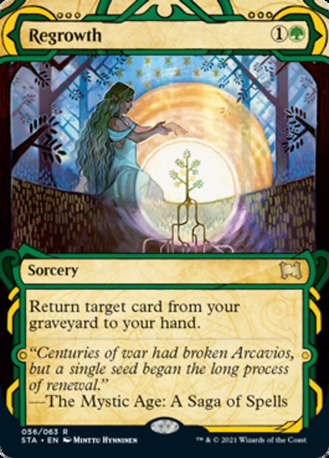 Regrowth (Foil Etched) [Strixhaven: School of Mages Mystical Archive] | Boutique FDB TCG