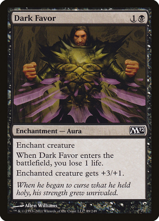 Dark Favor [Magic 2012] | Boutique FDB TCG