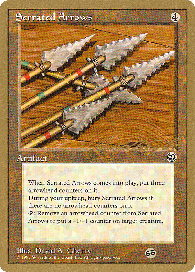 Serrated Arrows (Leon Lindback) (SB) [Pro Tour Collector Set] | Boutique FDB TCG