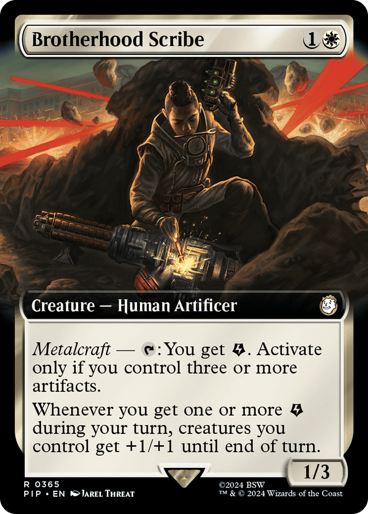 Brotherhood Scribe (Extended Art) [Fallout] | Boutique FDB TCG