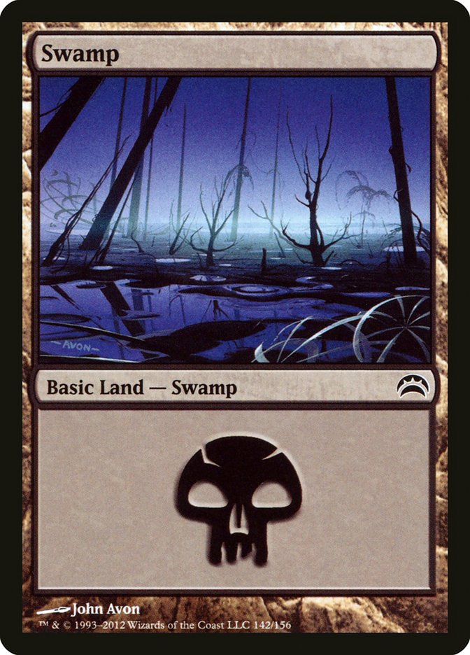 Swamp (142) [Planechase 2012] | Boutique FDB TCG