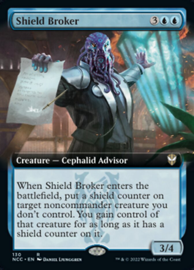 Shield Broker (Extended Art) [Streets of New Capenna Commander] | Boutique FDB TCG