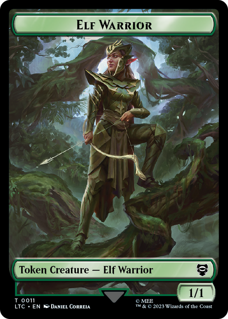 Elf Warrior // Insect Double Sided Token [The Lord of the Rings: Tales of Middle-Earth Commander Tokens] | Boutique FDB TCG