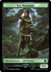 Elf Warrior // Bird Double Sided Token [The Lord of the Rings: Tales of Middle-Earth Commander Tokens] | Boutique FDB TCG