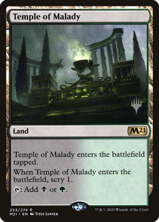 Temple of Malady (Promo Pack) [Core Set 2021 Promos] | Boutique FDB TCG