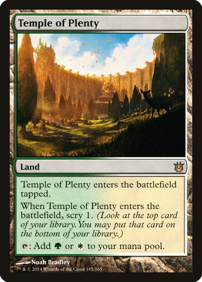 Temple of Plenty [Born of the Gods] | Boutique FDB TCG