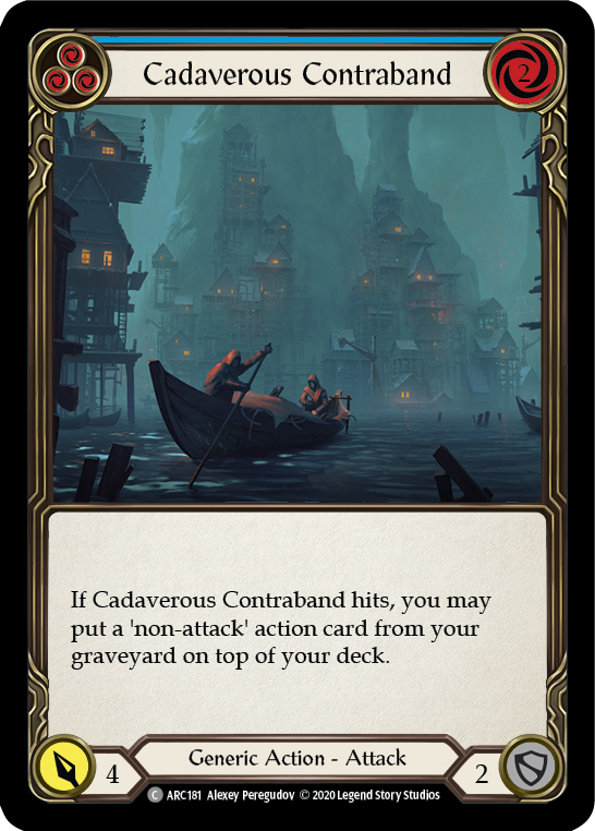 Cadaverous Contraband (Blue) [U-ARC181] (Arcane Rising Unlimited)  Unlimited Normal | Boutique FDB TCG