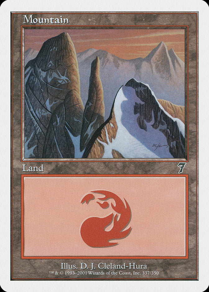 Mountain (337) [Seventh Edition] | Boutique FDB TCG
