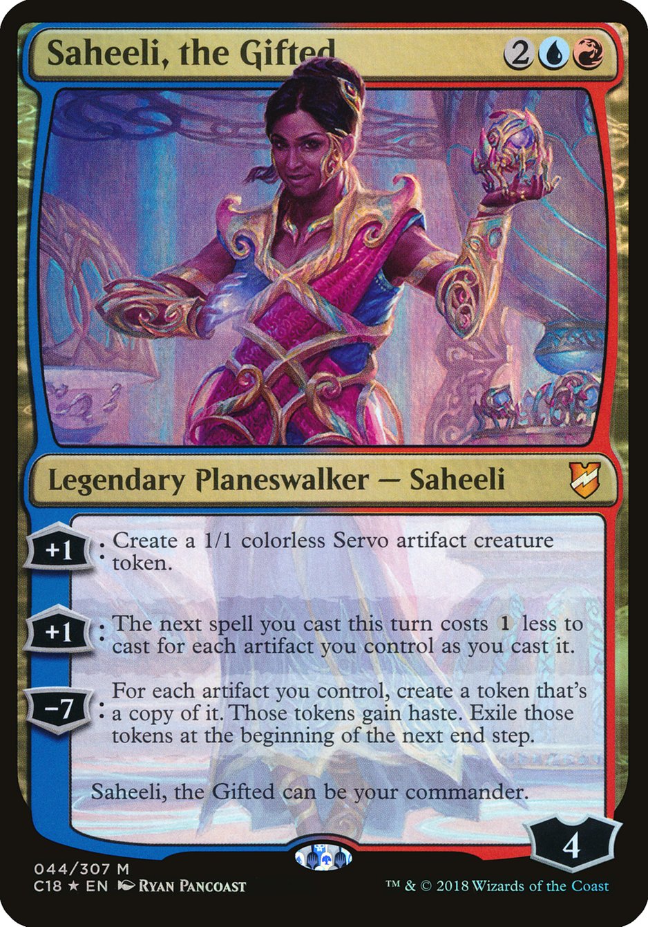 Saheeli, the Gifted (Oversized) [Commander 2018 Oversized] | Boutique FDB TCG