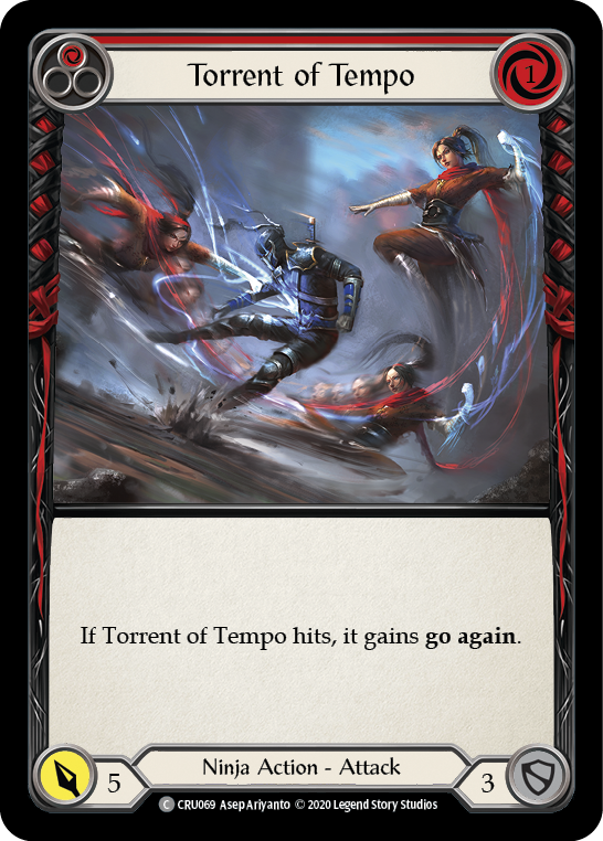 Torrent of Tempo (Red) [CRU069] (Crucible of War)  1st Edition Rainbow Foil | Boutique FDB TCG