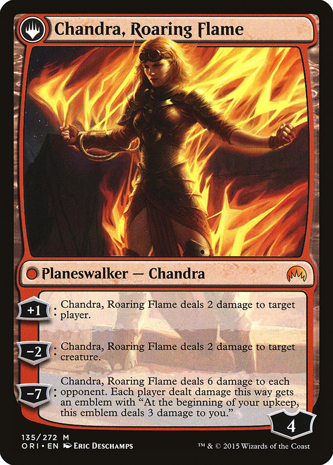 Chandra, Fire of Kaladesh // Chandra, Roaring Flame [Magic Origins] | Boutique FDB TCG