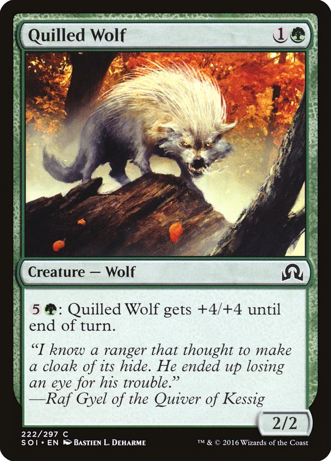 Quilled Wolf [Shadows over Innistrad] | Boutique FDB TCG