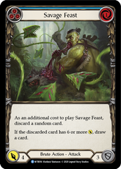 Savage Feast (Blue) [U-WTR016] (Welcome to Rathe Unlimited)  Unlimited Rainbow Foil | Boutique FDB TCG