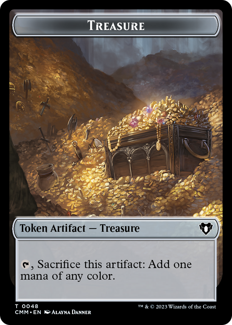 Treasure // Ogre Double-Sided Token [Commander Masters Tokens] | Boutique FDB TCG