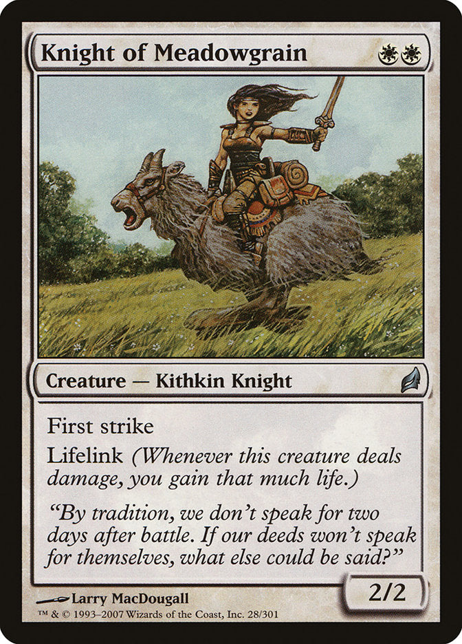 Knight of Meadowgrain [Lorwyn] | Boutique FDB TCG