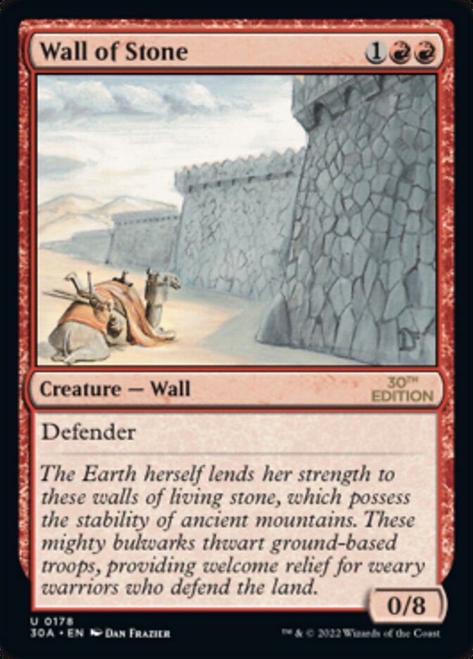 Wall of Stone [30th Anniversary Edition] | Boutique FDB TCG