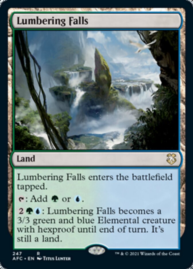 Lumbering Falls [Dungeons & Dragons: Adventures in the Forgotten Realms Commander] | Boutique FDB TCG