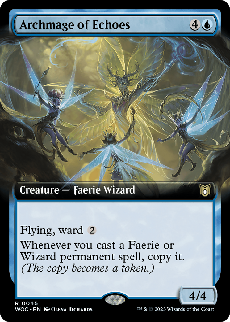 Archmage of Echoes (Extended Art) [Wilds of Eldraine Commander] | Boutique FDB TCG