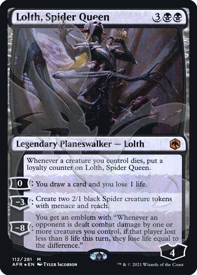 Lolth, Spider Queen (Ampersand Promo) [Dungeons & Dragons: Adventures in the Forgotten Realms Promos] | Boutique FDB TCG