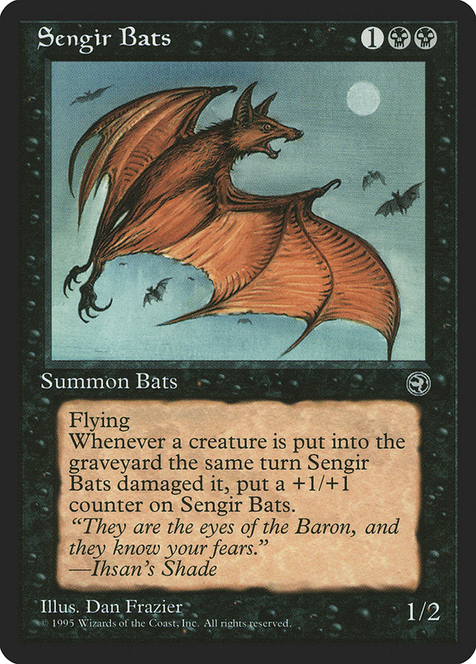 Sengir Bats (Ihsan's Shade Flavor Text) [Homelands] | Boutique FDB TCG