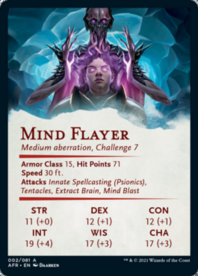 Mind Flayer Art Card [Dungeons & Dragons: Adventures in the Forgotten Realms Art Series] | Boutique FDB TCG