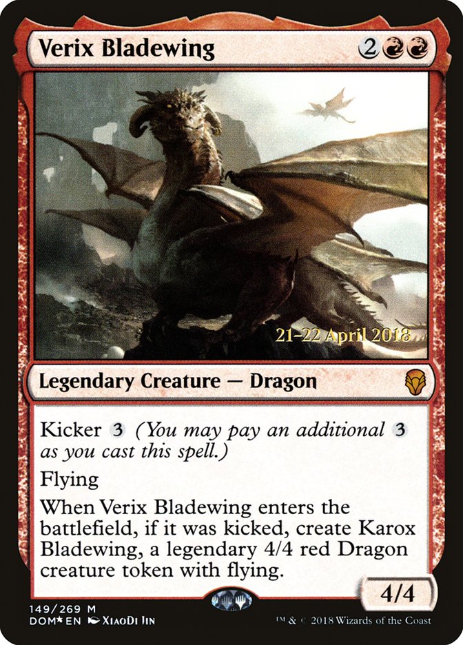 Verix Bladewing [Dominaria Prerelease Promos] | Boutique FDB TCG