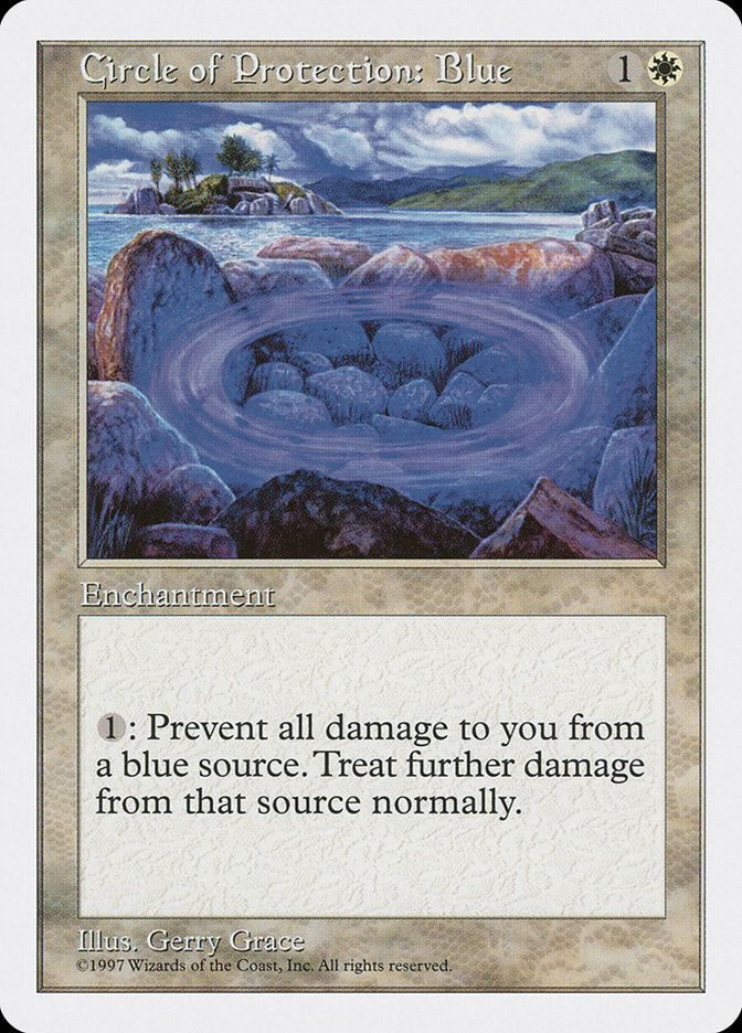 Circle of Protection: Blue [Fifth Edition] | Boutique FDB TCG