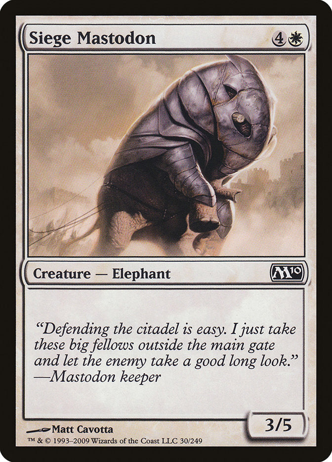 Siege Mastodon [Magic 2010] | Boutique FDB TCG