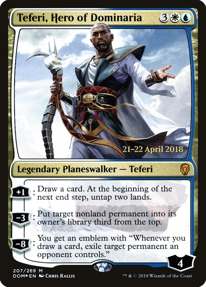 Teferi, Hero of Dominaria [Dominaria Prerelease Promos] | Boutique FDB TCG