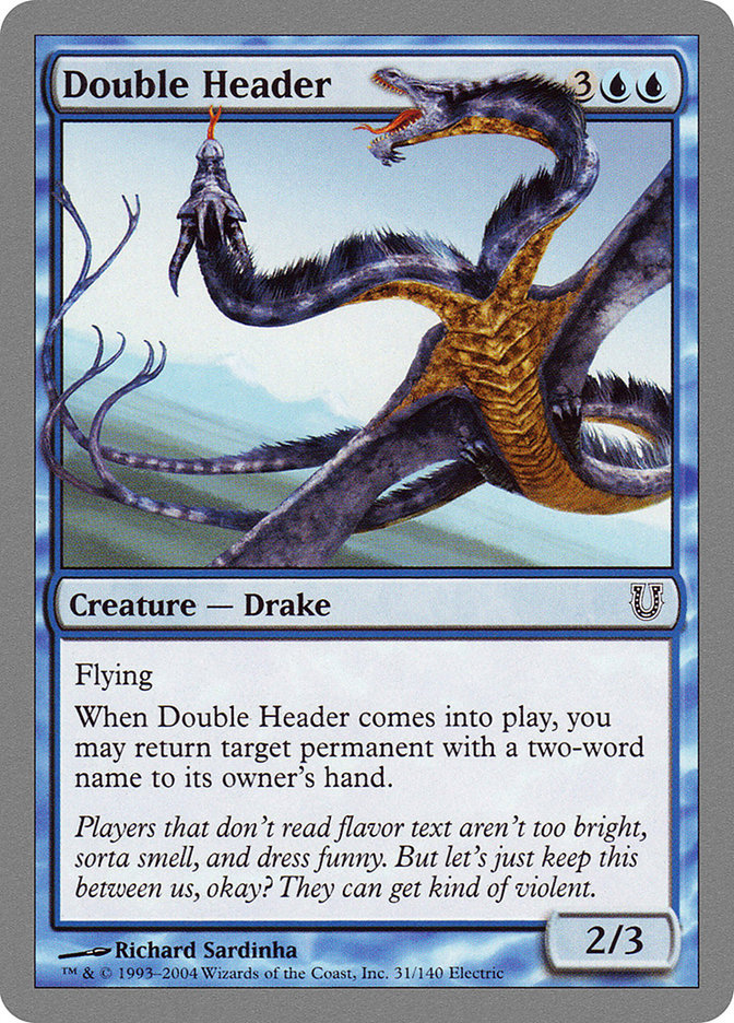 Double Header [Unhinged] | Boutique FDB TCG