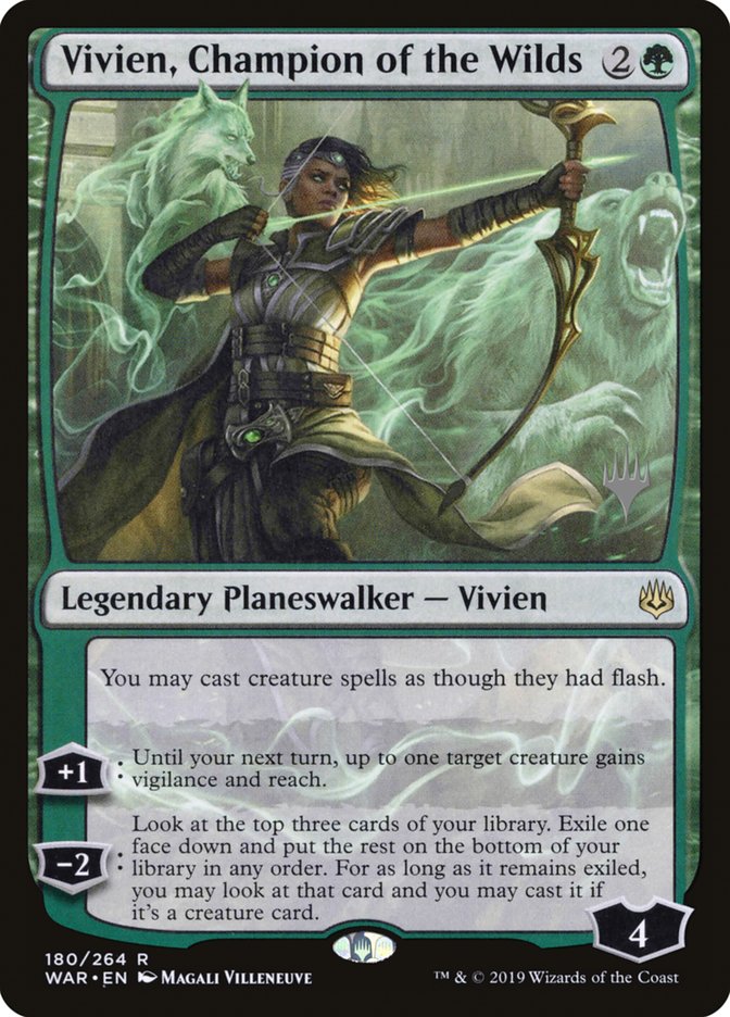 Vivien, Champion of the Wilds (Promo Pack) [War of the Spark Promos] | Boutique FDB TCG
