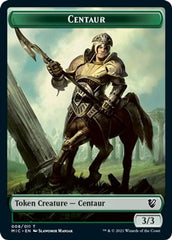 Centaur // Wolf Double-Sided Token [Innistrad: Midnight Hunt Commander Tokens] | Boutique FDB TCG