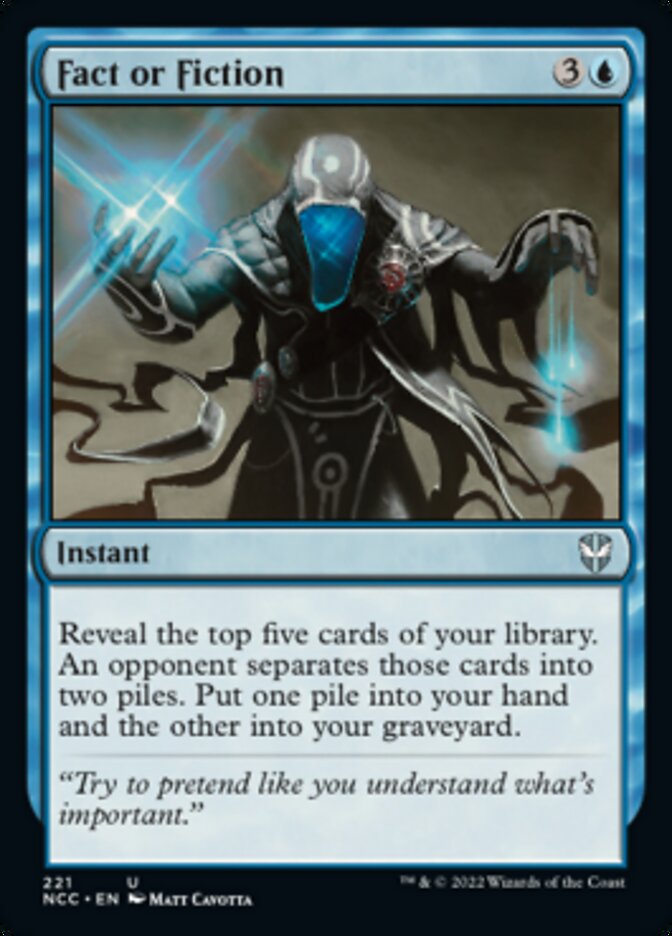 Fact or Fiction [Streets of New Capenna Commander] | Boutique FDB TCG