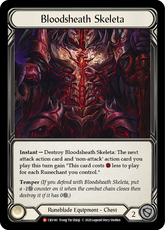 Bloodsheath Skeleta [CRU141] (Crucible of War)  1st Edition Cold Foil | Boutique FDB TCG