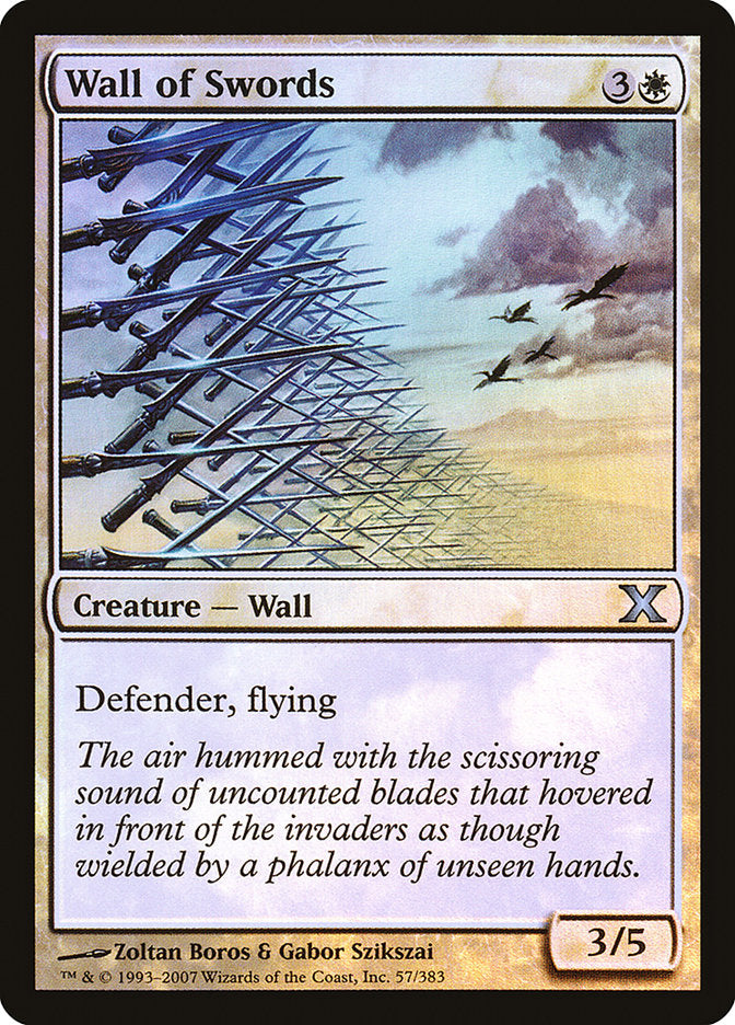 Wall of Swords (Premium Foil) [Tenth Edition] | Boutique FDB TCG