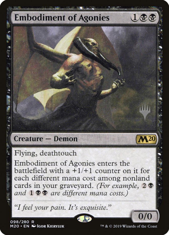 Embodiment of Agonies (Promo Pack) [Core Set 2020 Promos] | Boutique FDB TCG