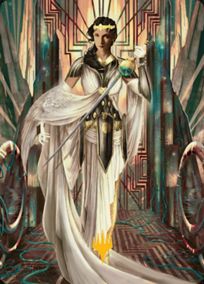 Elspeth Resplendent 2 Art Card (Gold-Stamped Signature) [Streets of New Capenna Art Series] | Boutique FDB TCG