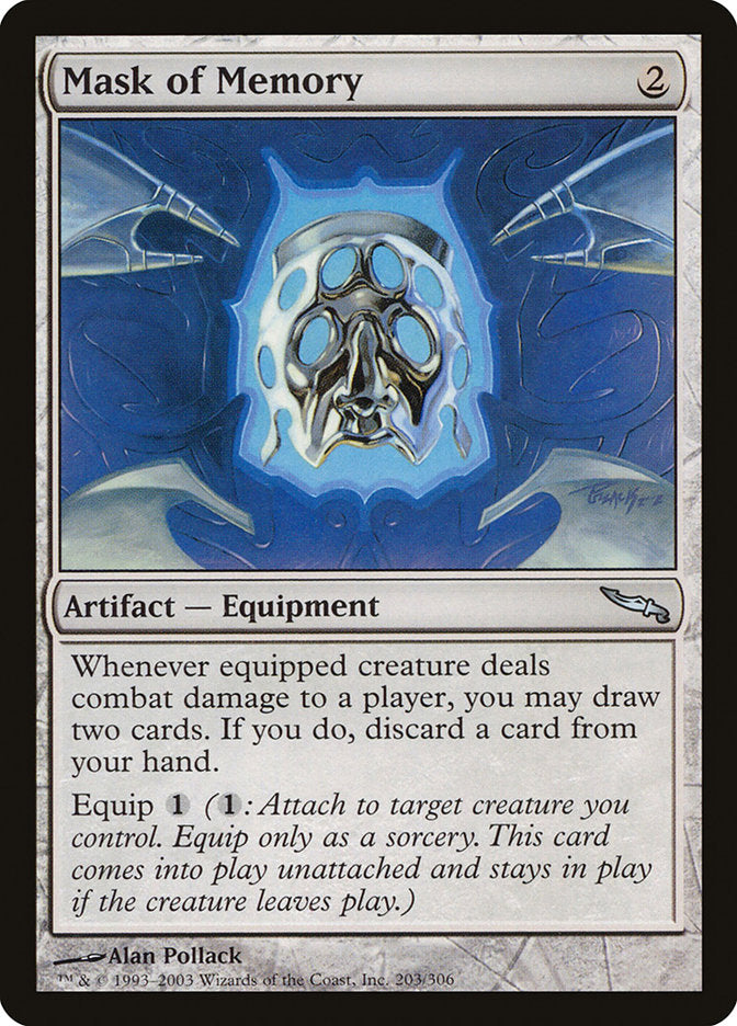 Mask of Memory [Mirrodin] | Boutique FDB TCG