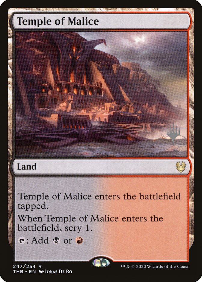 Temple of Malice (Promo Pack) [Theros Beyond Death Promos] | Boutique FDB TCG