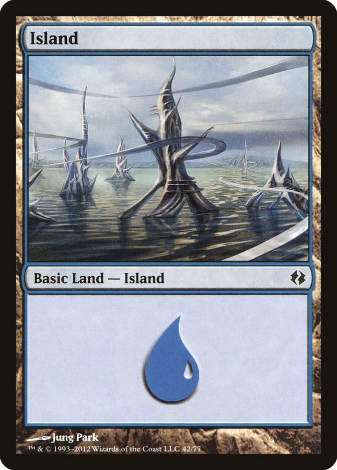 Island (42) [Duel Decks: Venser vs. Koth] | Boutique FDB TCG
