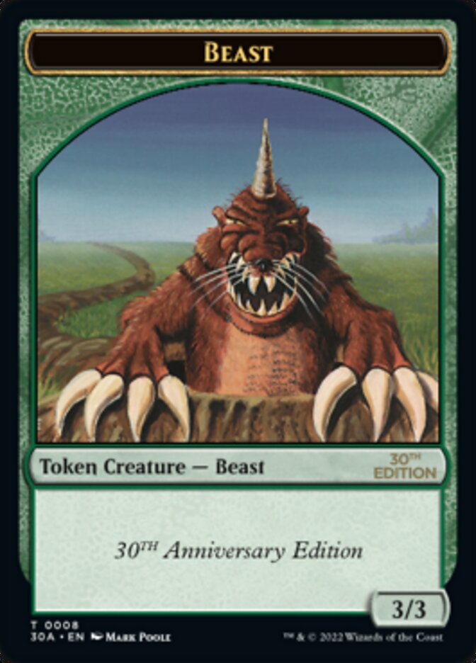 Beast Token [30th Anniversary Tokens] | Boutique FDB TCG