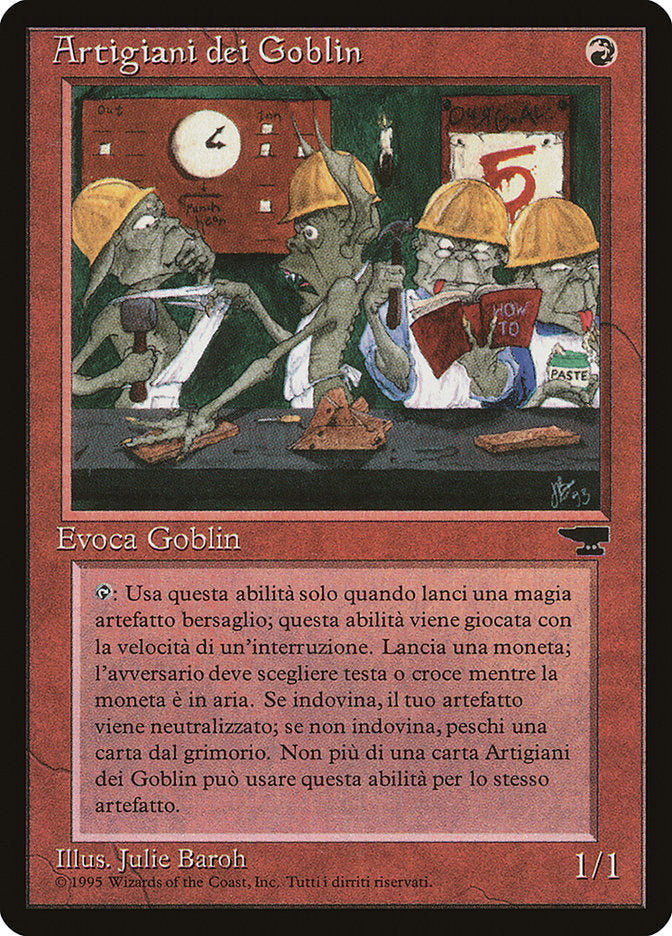 Goblin Artisans (Italian) - "Artigiani dei Goblin" [Rinascimento] | Boutique FDB TCG